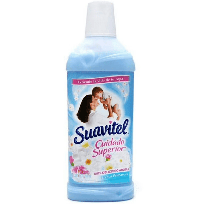 Suavitel Fabric Softener, Blue Premia, 450ml (15.2 oz), Pack of 12 - Bulk Depot