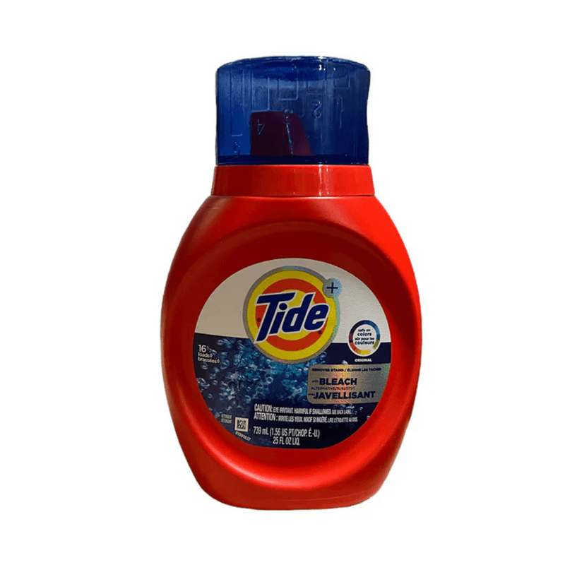 Tide Liquid Detergent Original Scent or Bleach Alternative, 25oz Bottles - Case of 6 - O - Bulk Depot