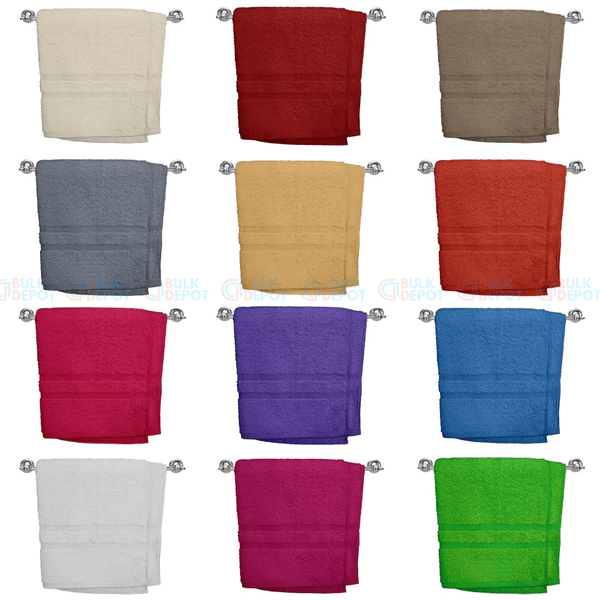 Ultra Soft 100% Cotton Bath Towels – Assorted Colors (27″ x 54″) - Bulk Depot LLC